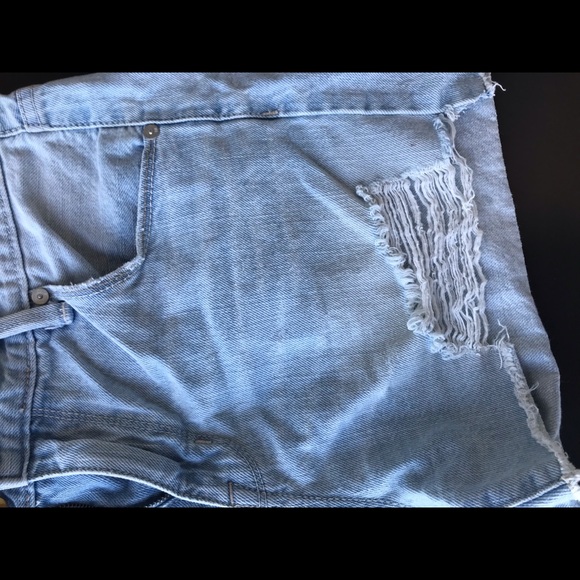 Light Washed Denim Shorts - Picture 2 of 2